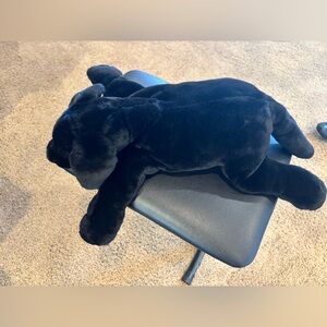 Plush very soft Black lab puppet